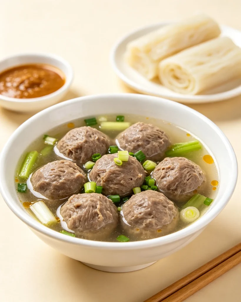 牛肉丸汤：清汤也能吃出肉香