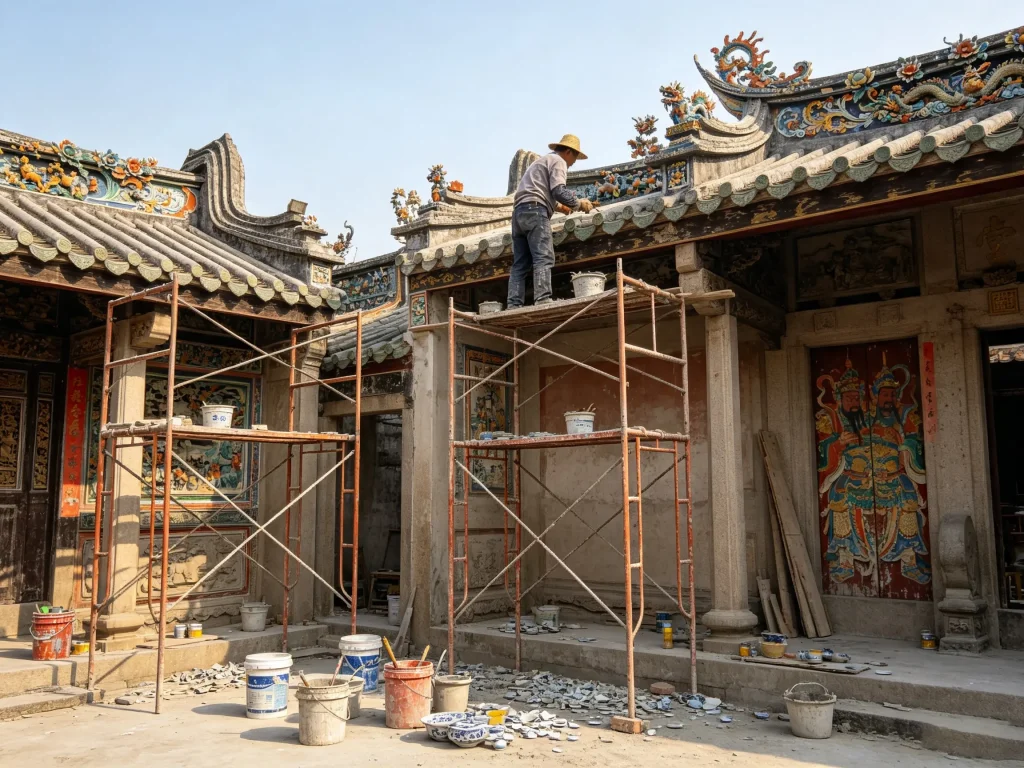 源汕古建筑装饰技艺的价值,正在于它让老建筑的装饰语言得以延续