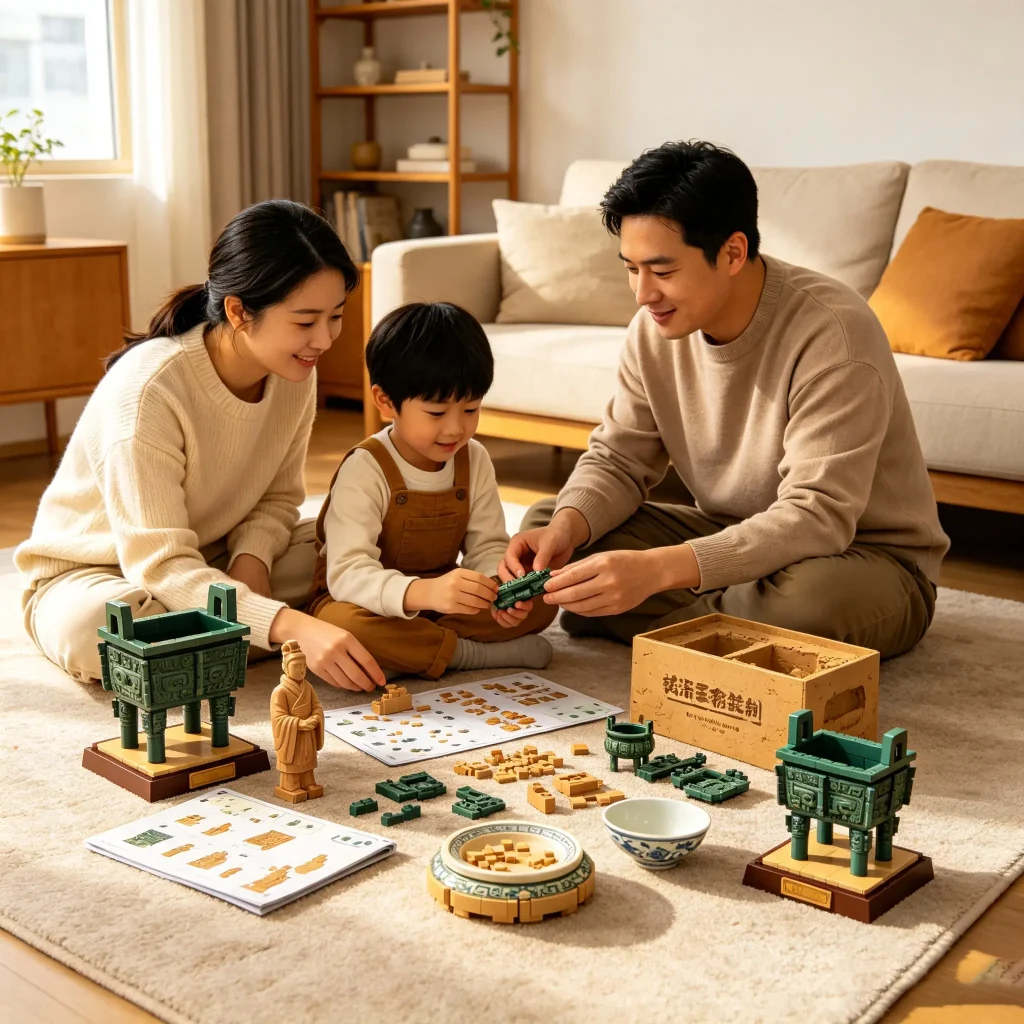 孩子可以在拼装过程中走近历史器物