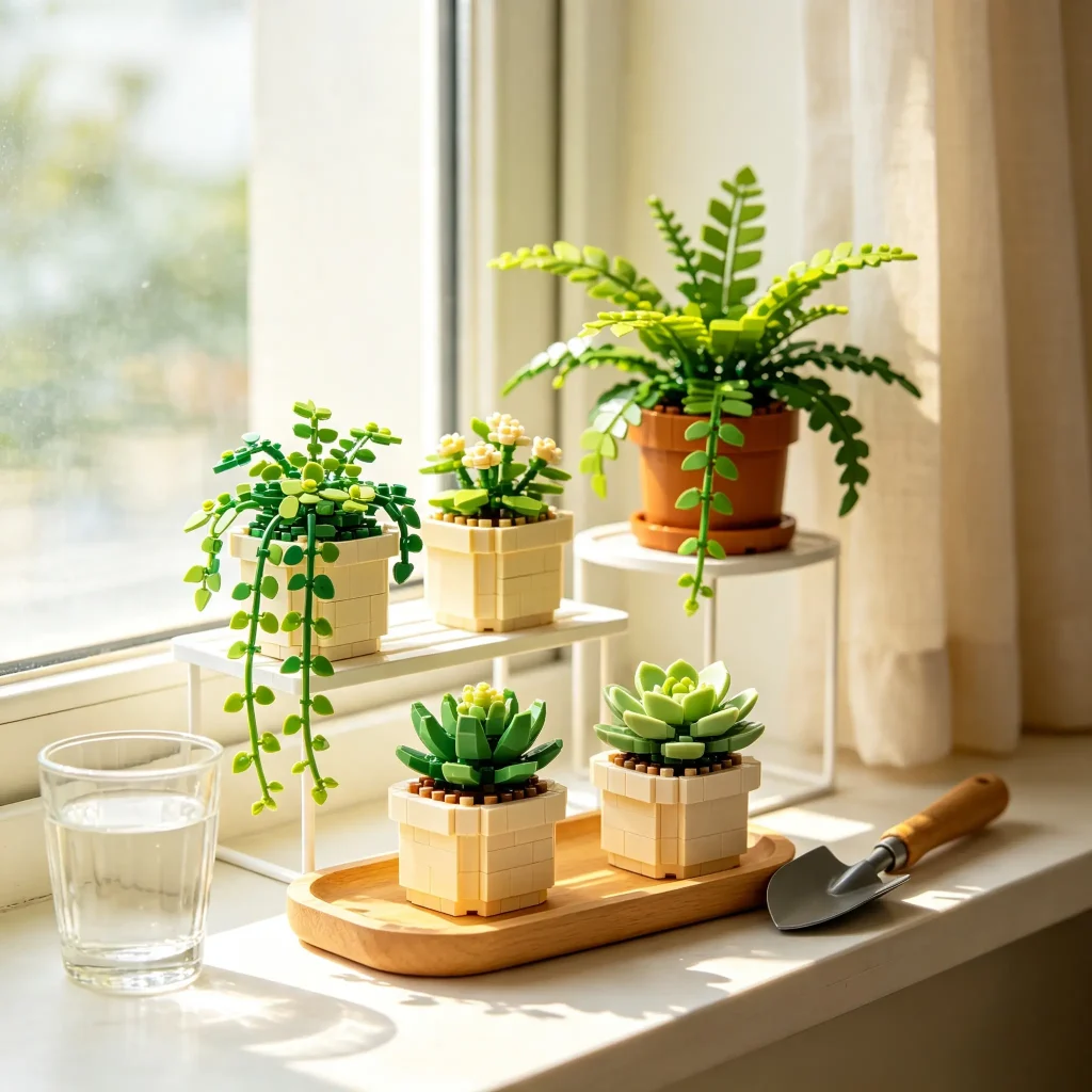 澄海积木玩具・仿真植物积木