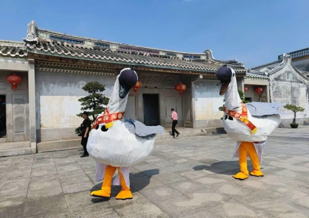 澄海传统舞蹈之陈厝洲双咬鹅舞