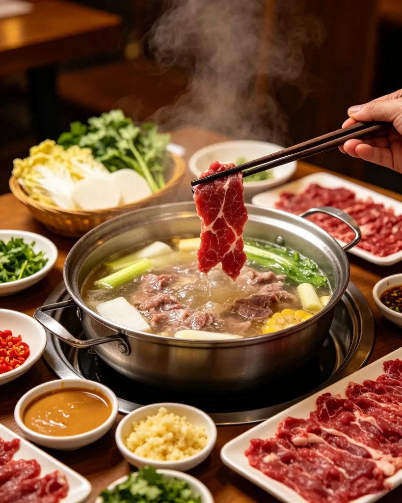 匙仁牛肉适合大火快涮,一般涮到表面变色即可食用,时间过长容易失去嫩感。